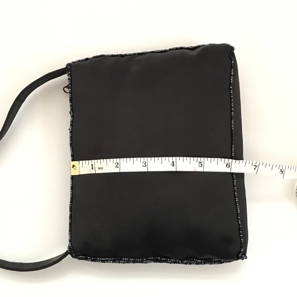 HILLARD & HANSON Black Beaded Mini Bag Floral - Picture 12 of 14